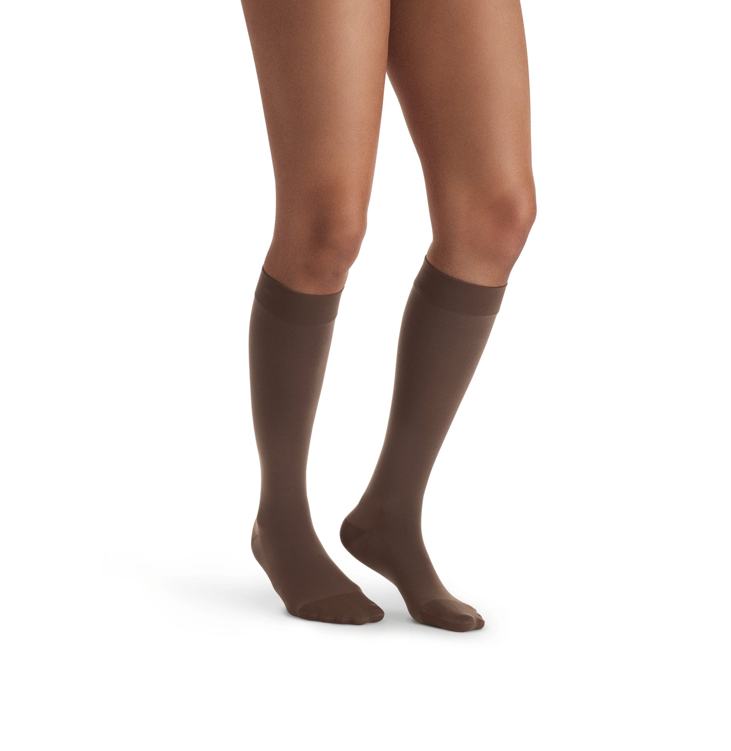 JOBST UltraSheer Compression Stockings 15-20 mmHg Knee High Closed Toe color brown