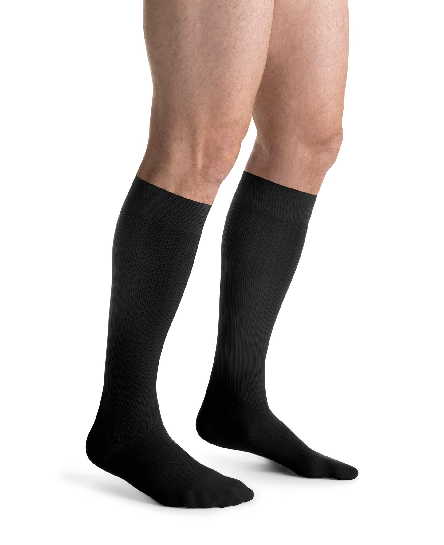 JOBST forMen Ambition Compression Socks 20-30 mmHg Knee High SoftFit Closed Toe color brown