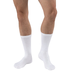 JOBST SensiFoot Diabetic Compression Socks 8-15 mmHg Crew color white