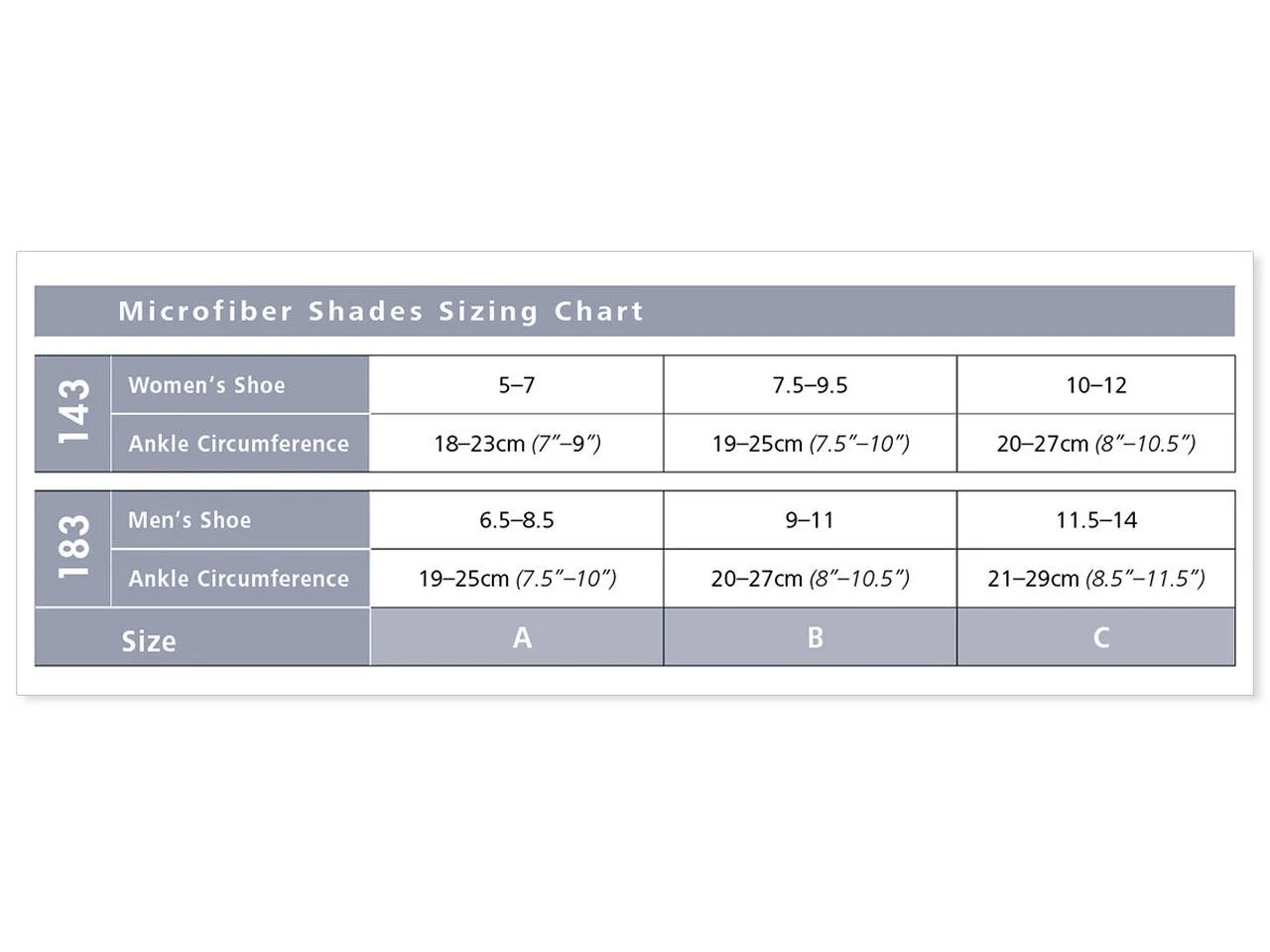 Sigvaris 180 Microfiber Shades Compression Socks 15-20 mmHg Calf High For Men Closed Toe Size Chart