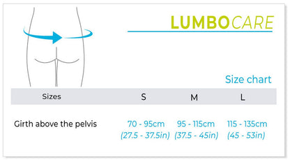 Sigvaris MOBILIS LumboCare Back Support Size Chart