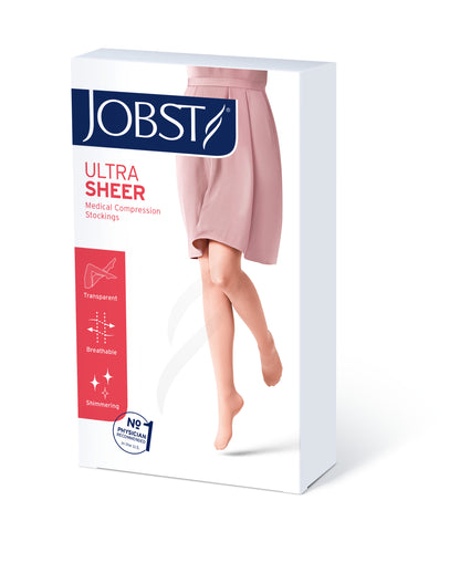 JOBST UltraSheer Compression Stockings 20-30 mmHg Maternity Closed Toe Product Box 