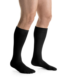 JOBST ActiveWear Compression Socks 15-20 mmHg, Knee High, Closed Toe, Full Calf black color 