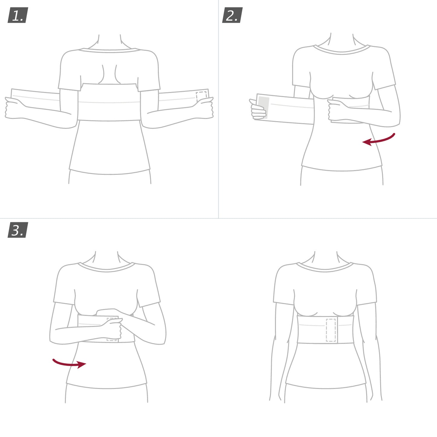 how to wear Jobst Actimove Professional Line Two-Panel Rib Belt women