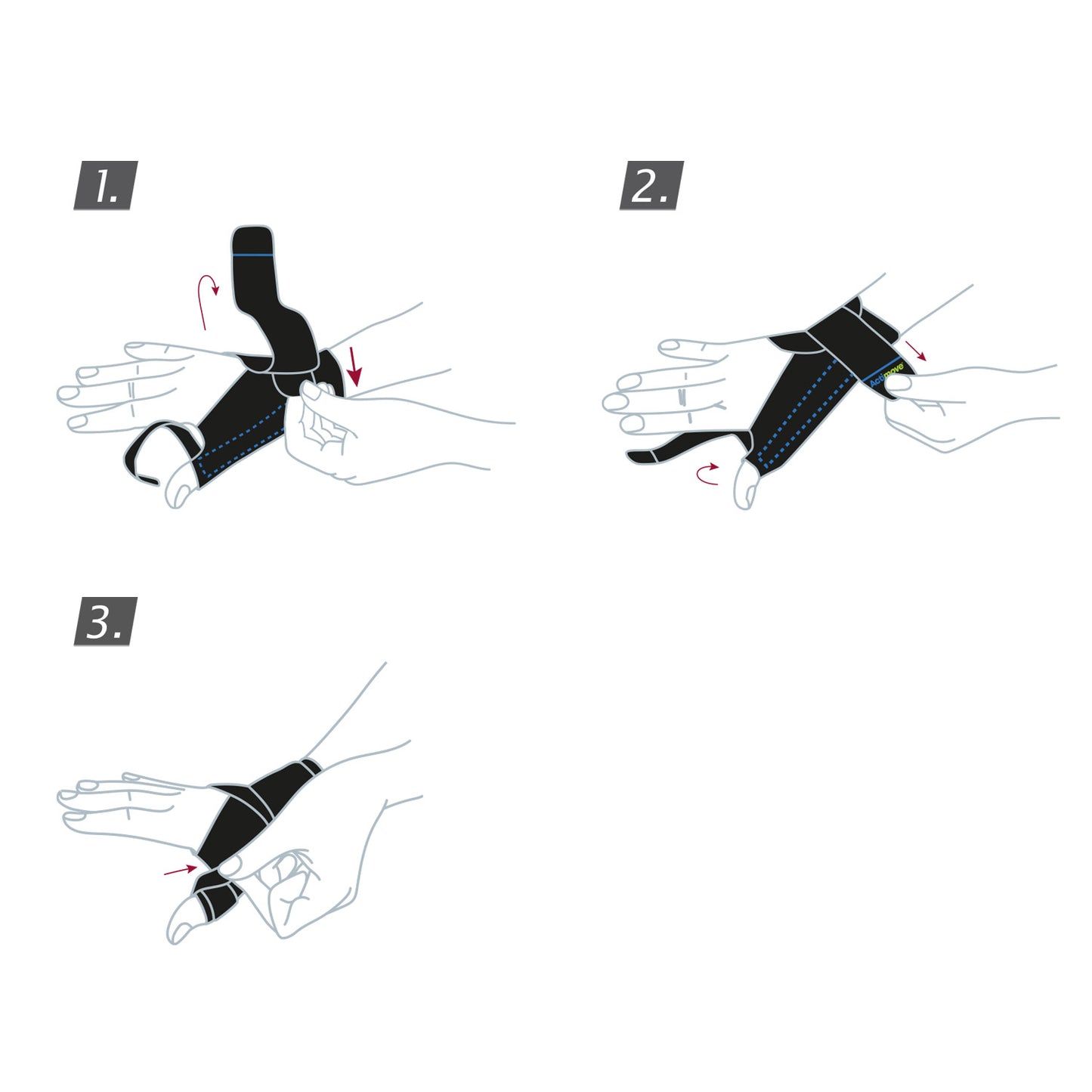 Jobst Actimove Sports Edition Thumb Stabilizer Extra Stays