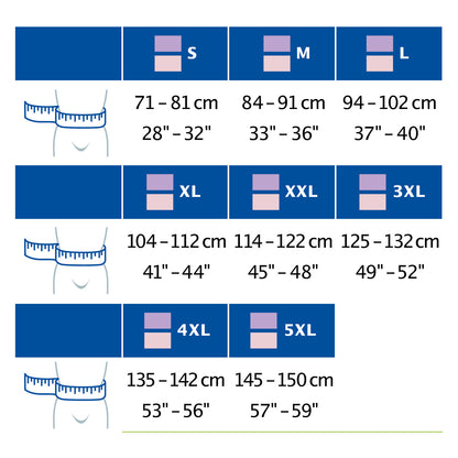 Jobst Actimove Professional Line Deluxe Lumbar Sacral Support Rigid Panel Measurement 