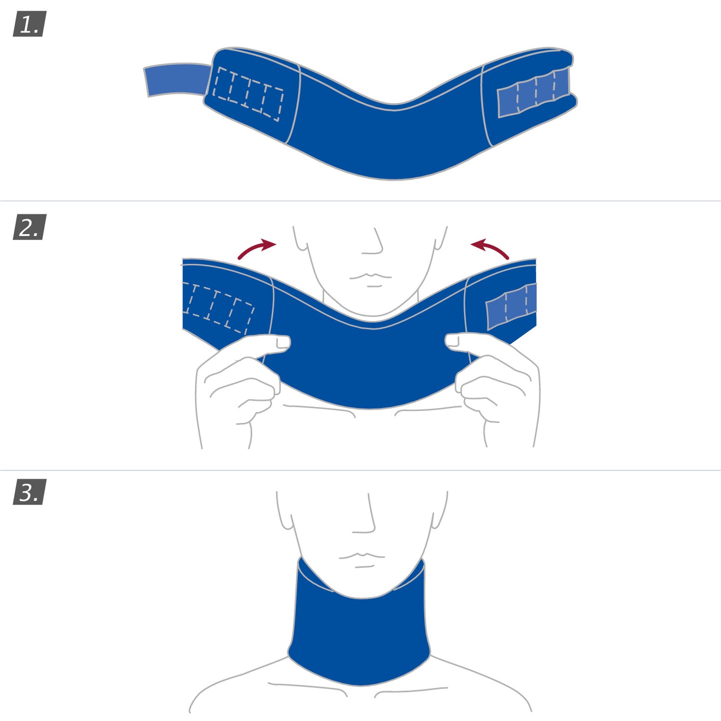 How to wear Jobst Actimove Professional Line Cervical Comfort Collar