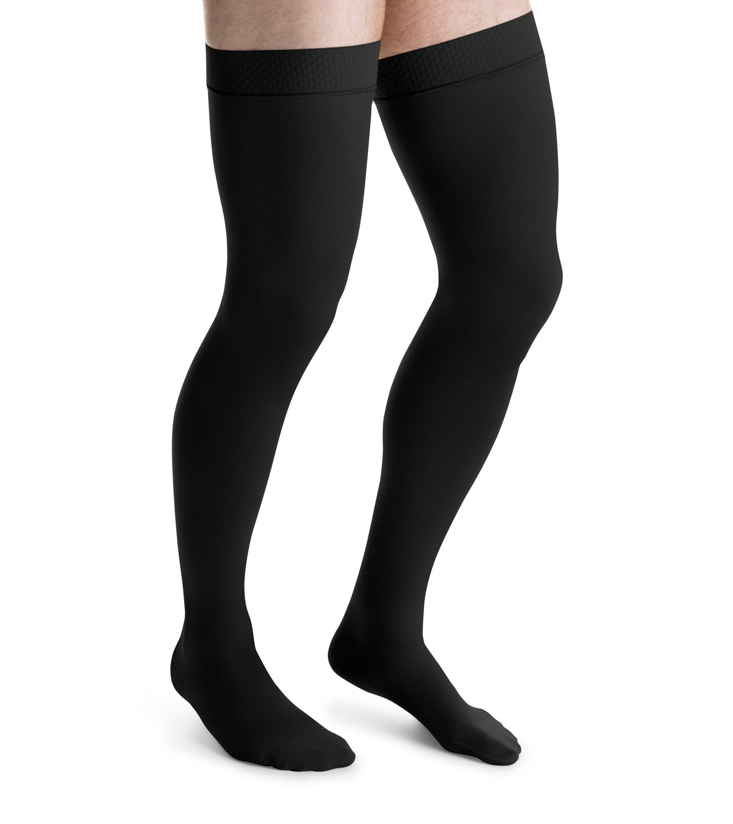 JOBST forMen Compression Socks 30-40 mmHg Thigh High, Closed Toe Color black