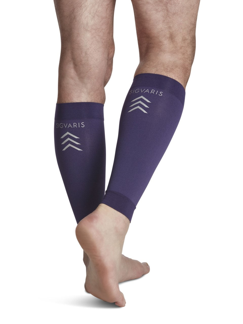 Sigvaris 412 Performance Sleeve 20-30 mmHg Calf High for Unisex Open Toe Color Dark Blue