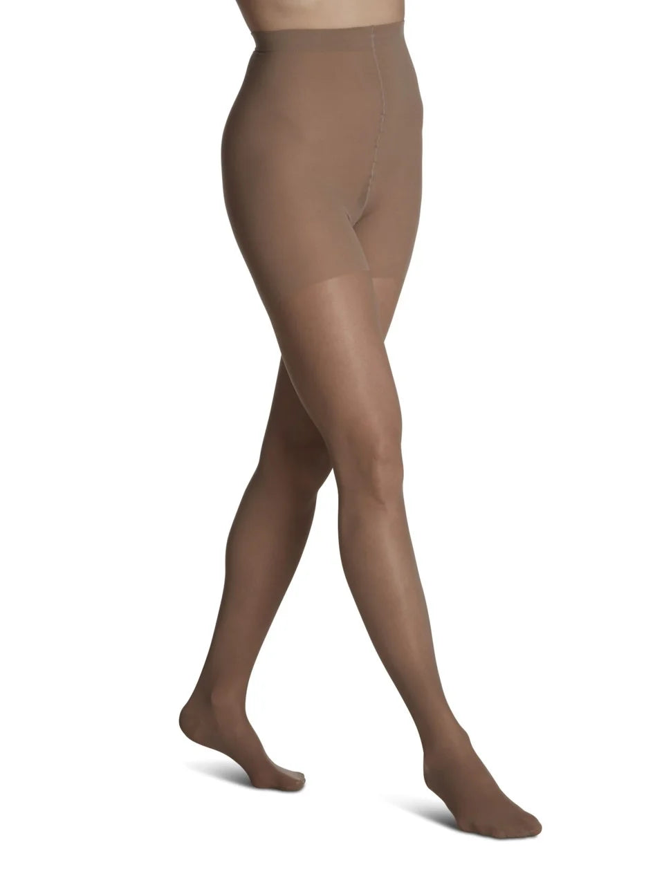 Sigvaris 120 Sheer Fashion Compression Socks 15-20 mmHg Pantyhose For Women Closed Toe color light brown 