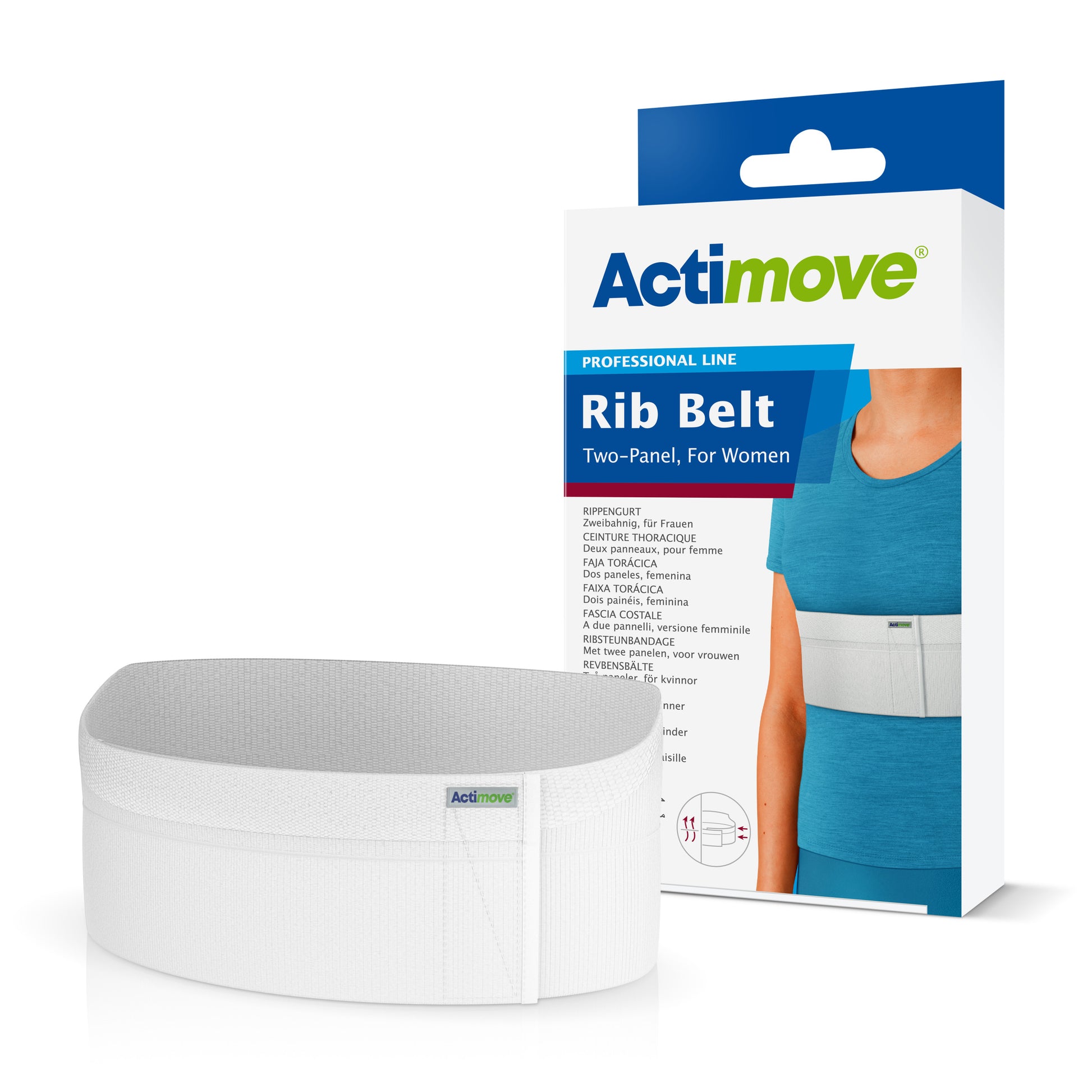 Jobst Actimove Professional Line Two-Panel Rib Belt front view