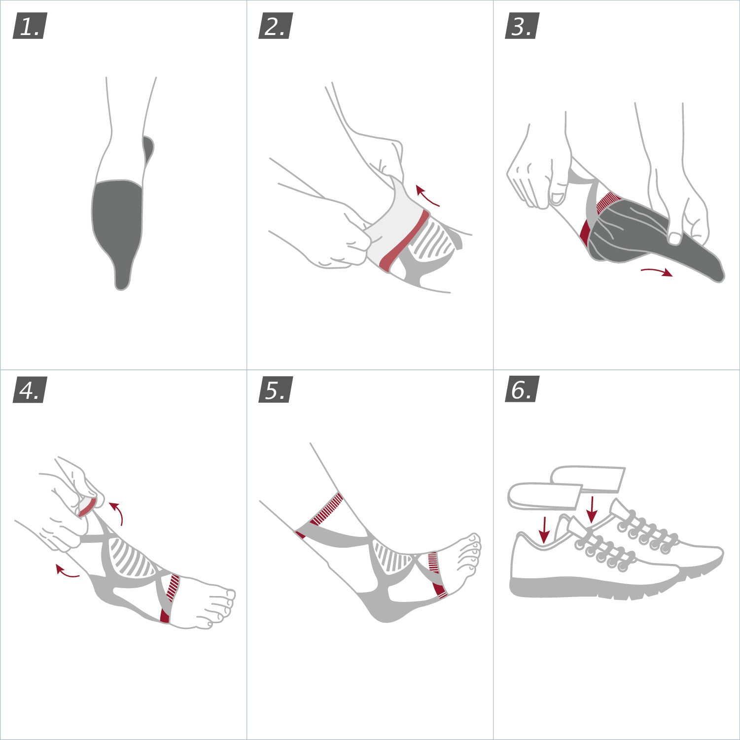 How to wear Jobst Actimove Professional Line AchilloMotion Achilles Tendon Support 