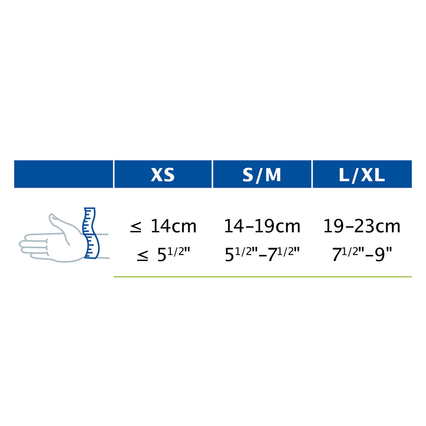 Jobst Actimove Professional Line Manus Forte Plus Wrist & Thumb Brace measurement 