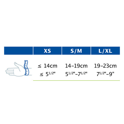 Jobst Actimove Professional Line Manus Forte Plus Wrist & Thumb Brace measurement 